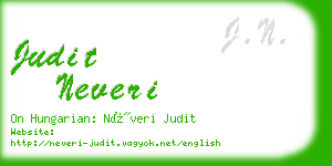 judit neveri business card